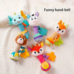 CEKCEK Youngsters Handheld Stick Plush Doll Toy Interactive Puzzle Bed Bell