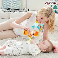 CEKCEK Youngsters Handheld Stick Plush Doll Toy Interactive Puzzle Bed Bell