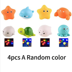 Light Up Fishing & Floating Toys for Kids Bath Toy Set