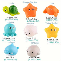 Light Up Fishing & Floating Toys for Kids Bath Toy Set