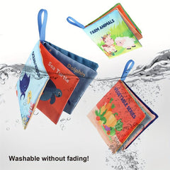 8pcs Baby Cloth Books Toys Tear resistant Chewable Early Education Cognitive