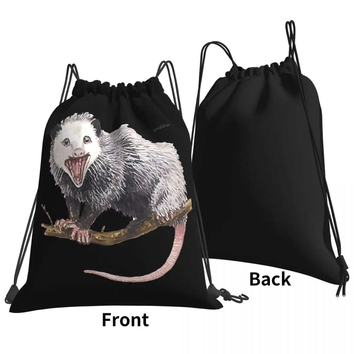 Opossum Possum Animal Drawstring Bags Gym Bag Bookbag