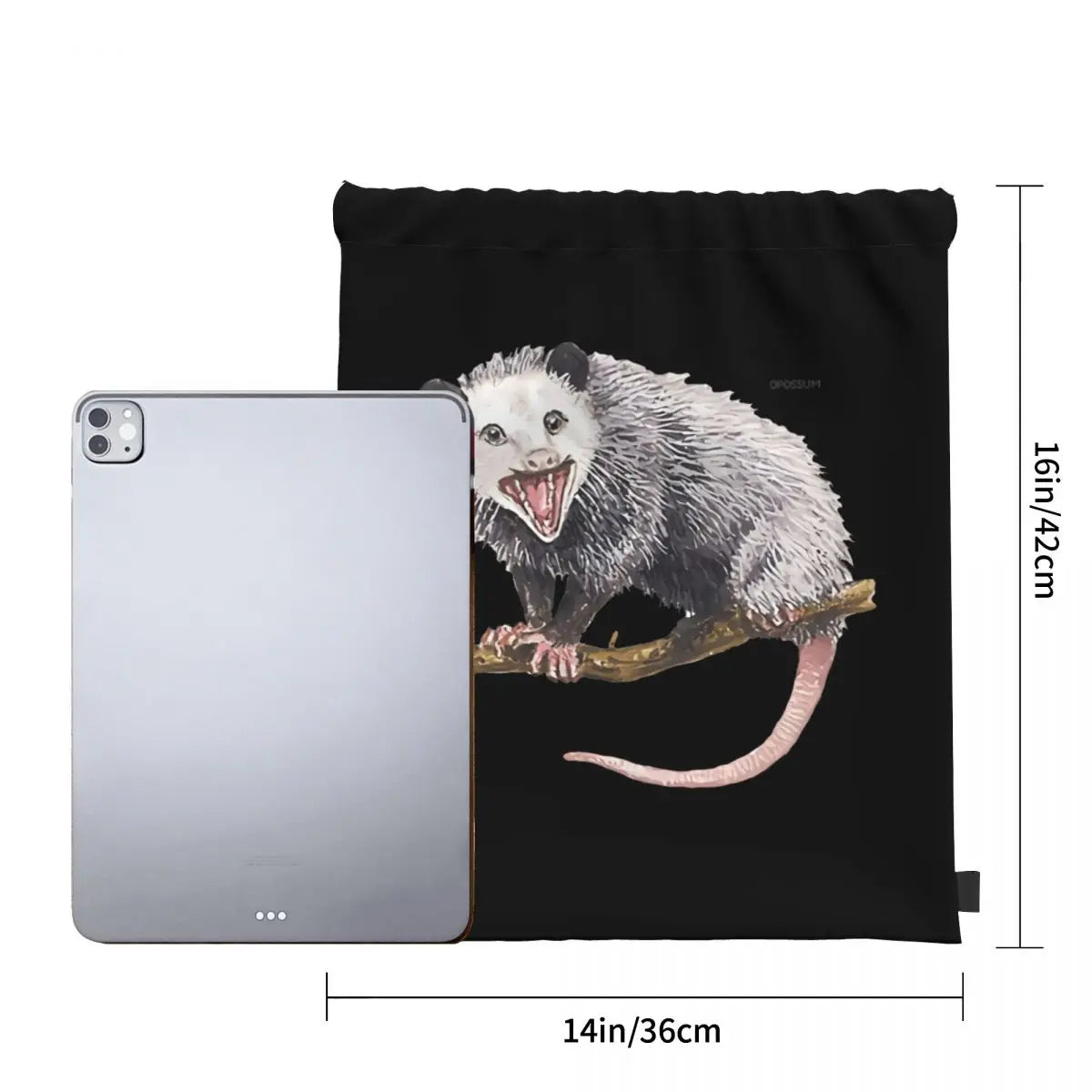 Opossum Possum Animal Drawstring Bags Gym Bag Bookbag