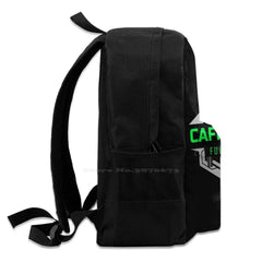 Caffeinated School Bag Backpack Laptop 15 Inch Coffee Tea Star Funny Latte