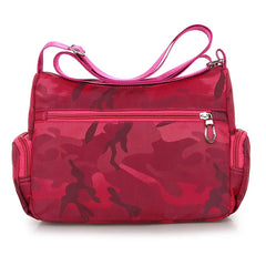 Camouflag Women Shoulder Messenger Bag Waterproof Nylon Oxford Crossbody Bag