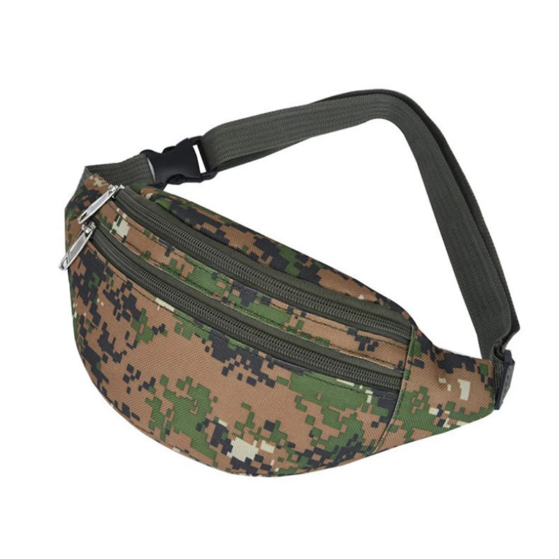 Camouflage Men Waist Pack Male Waist Belt Durable Fanny Canvas