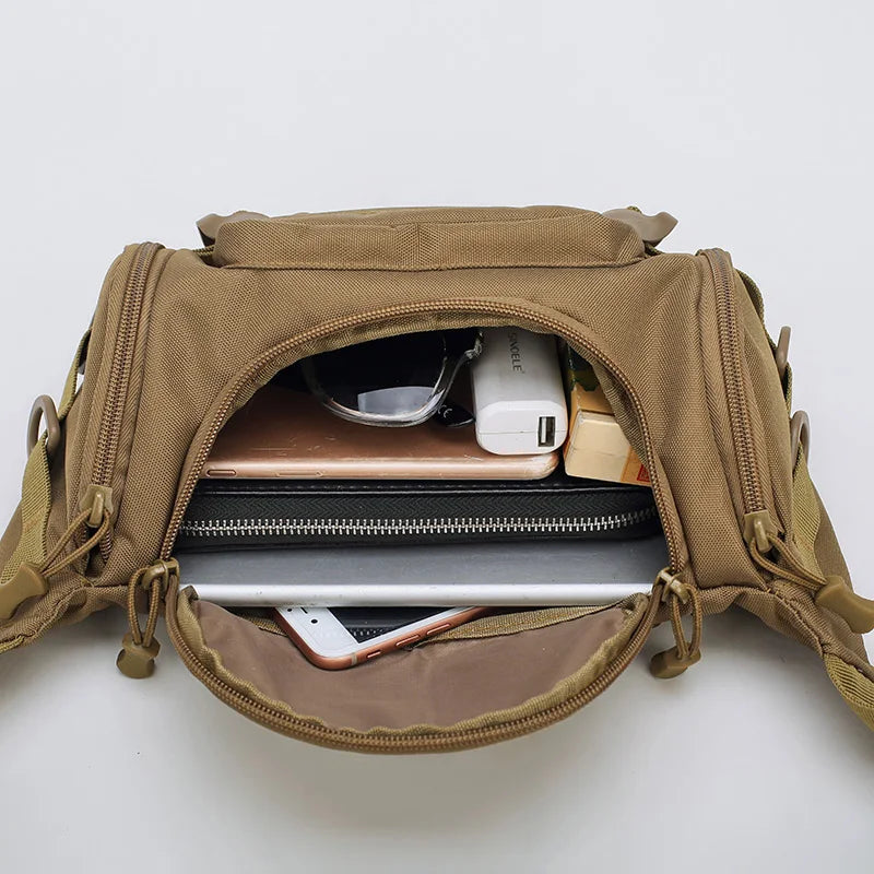 Camouflage Men's Shoulder Small Print Messenger Bag