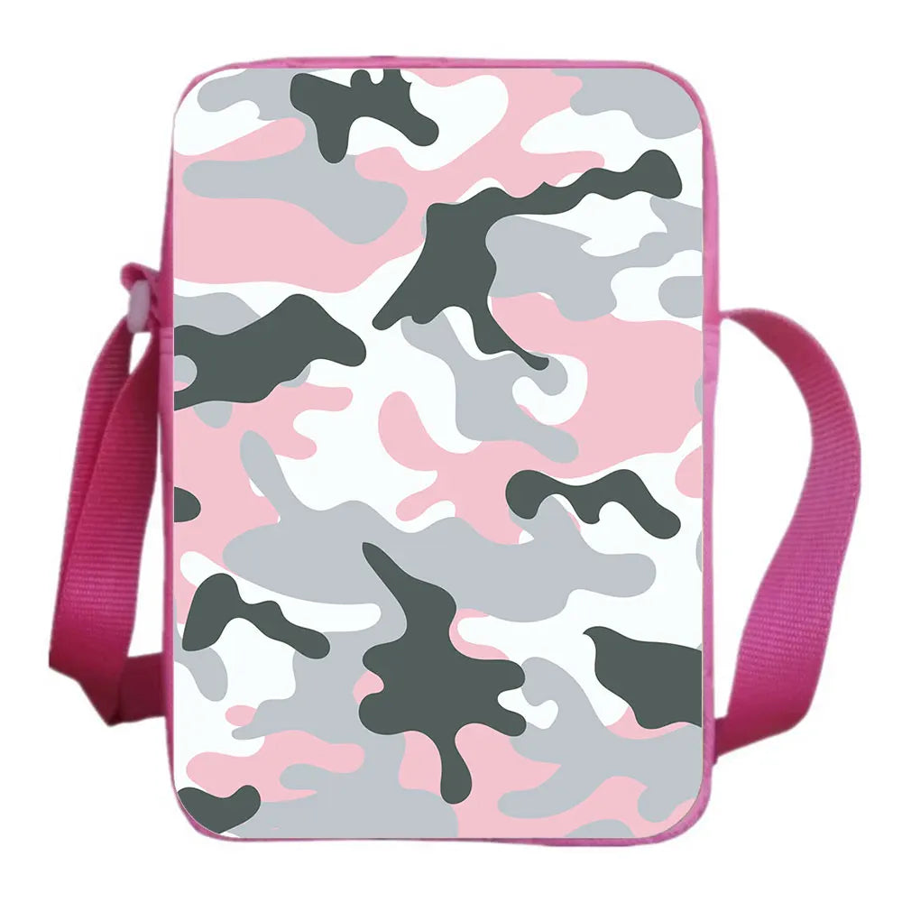 Camouflage Shoulder Bag Men Women Messenger Bags Casual School Rucksack
