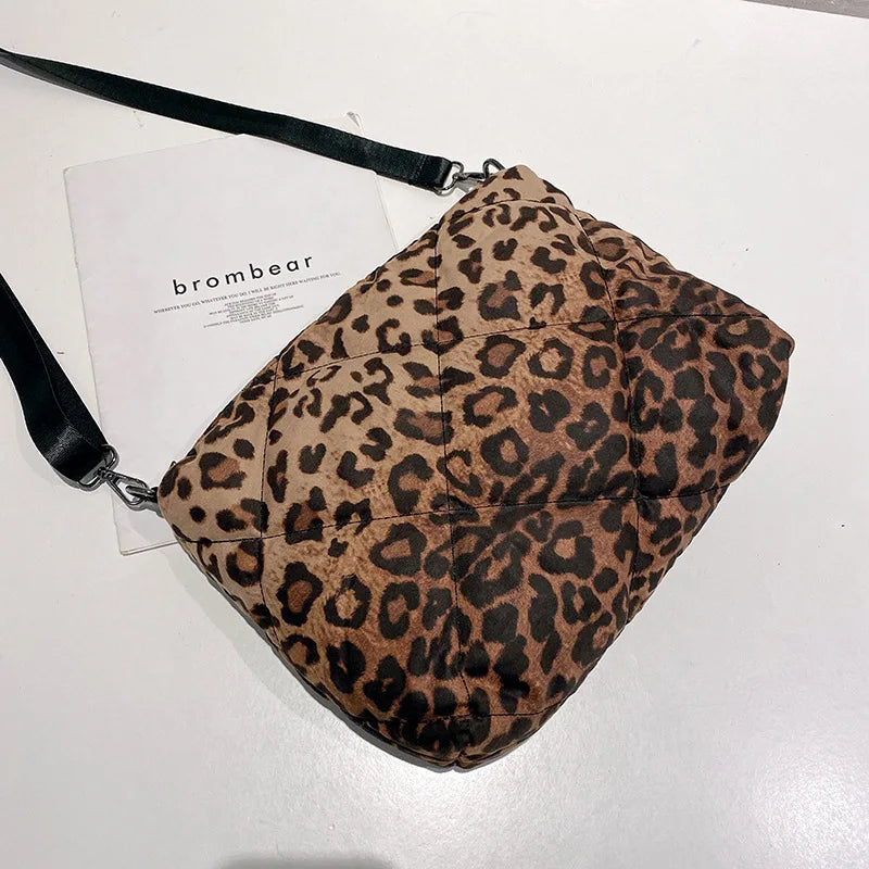 Camouflage Space Cotton Small Square Shoulder Bag for Women