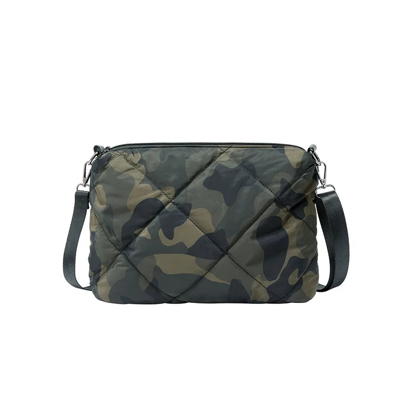 Camouflage Space Cotton Small Square Shoulder Bag for Women