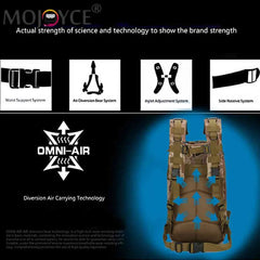 Waterproof Camping Backpack 600D Oxford Large Capacity Sports Rucksack for Men