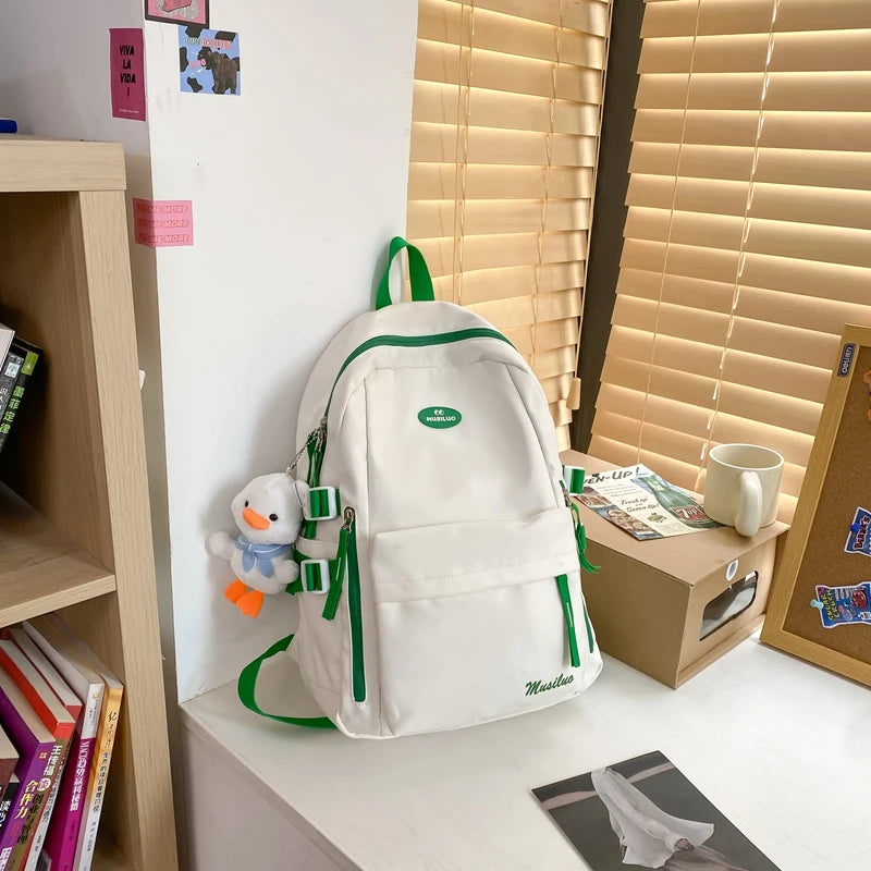 Versatile Campus Backpack for Female Students with Large Capacity