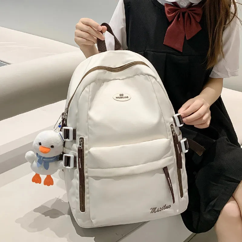 Versatile Campus Backpack for Female Students with Large Capacity