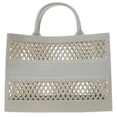 Candy Hollow Out Cut Handbags For Women PVC Large Capacity Beach Bags