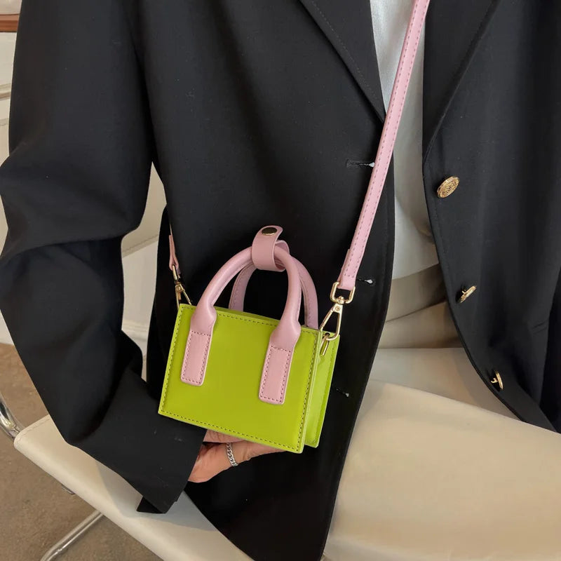 Candy Mini PU Leather Shoulder Crossbody Sling Bags for Women