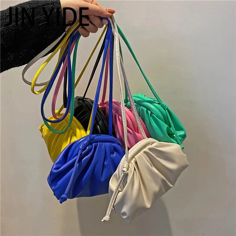 Candy PU Leather Crossbody Bag For Women