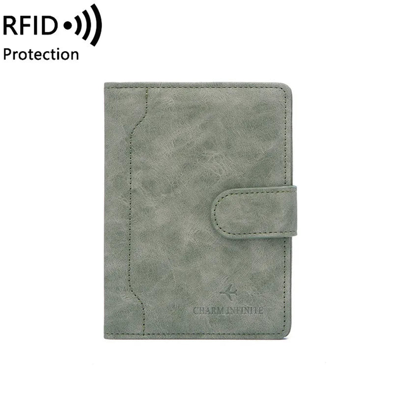 Passport Bag Buckle Short Document Holder for Travel