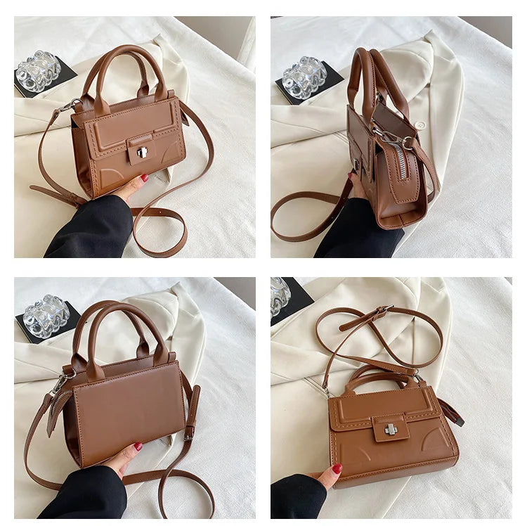 Candy Thread Shoulder Bag Lock Chain Crossbody HandBags Purse