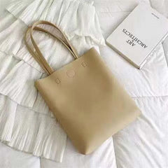 Candy Color One-Shoulder Tote Bag for Women