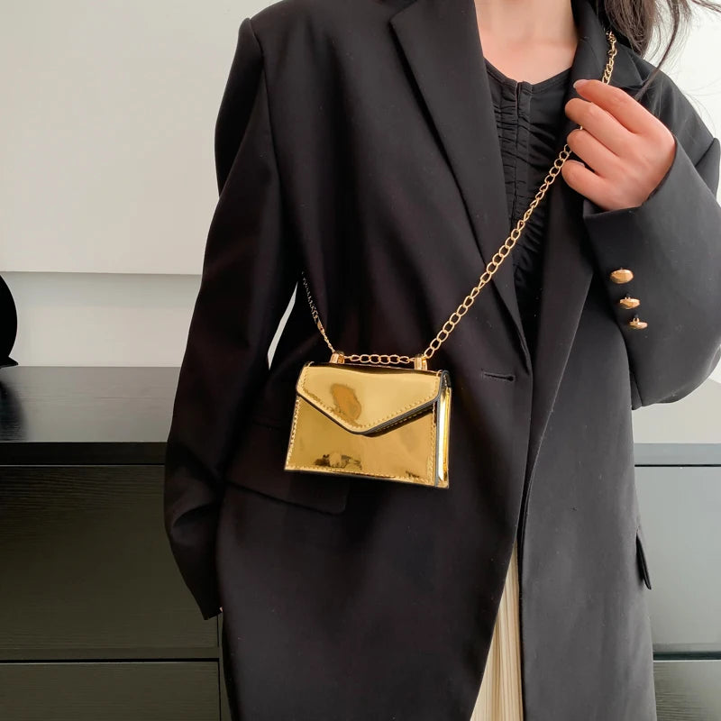 Candy Women Chain Crossbody Bag Small Square Shoulder Bag
