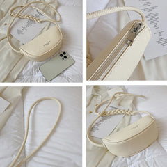 Candy Women's Small Saddle Bag PU Leather Crossbody Bag