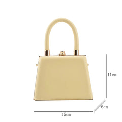 Green Leather Crossbody Shoulder Bag for Women Vintage Sac