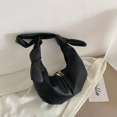 Candy Colors Shoulder Bag Pleated Zippers Underarm Handbag