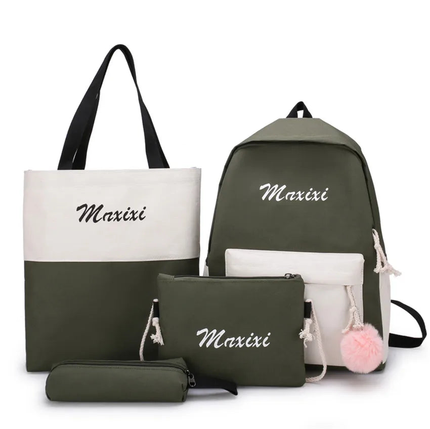 Canvas Backpack Bagpack Women Bolsa Escolar