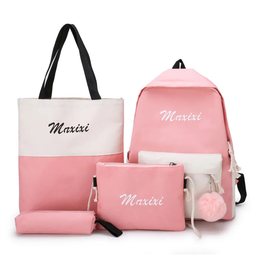 Canvas Backpack Bagpack Women Bolsa Escolar