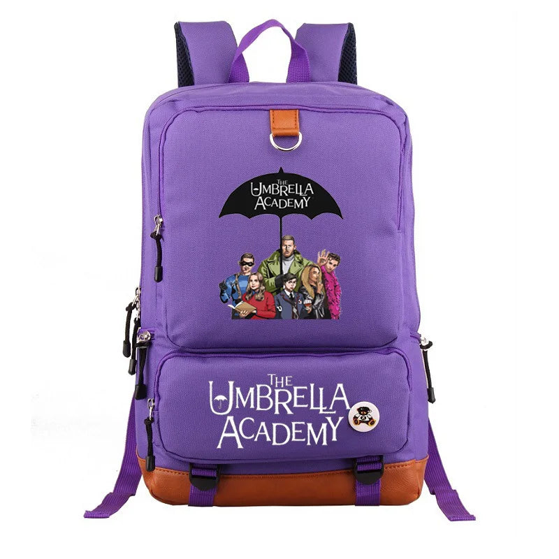 Canvas Backpack Umbrella Academy Men Backpack Big School Bag