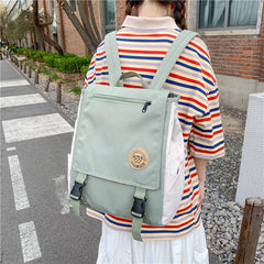 Canvas Backpack Women Scholar Big Capacity Teen School Bags for Girls