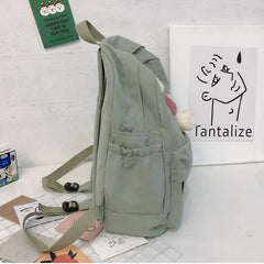 Canvas Backpacks Women Students Large Capacity Harajuku School Bag Travel