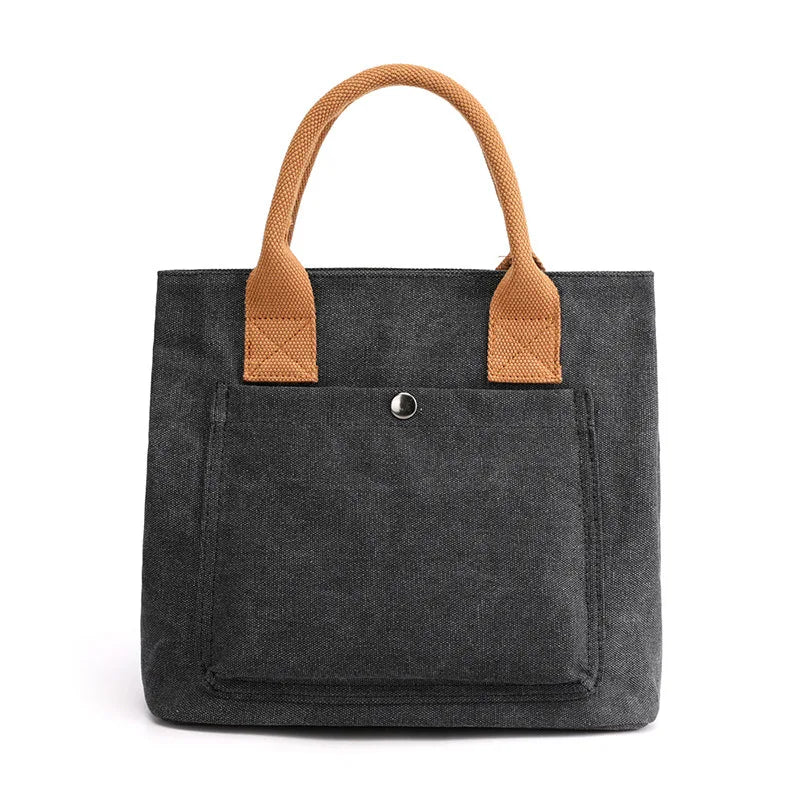 Vintage Multifunction Handbag Casual Solid Tote Bags for Women