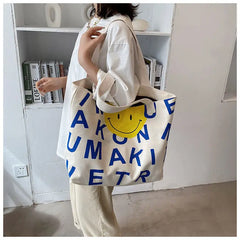 Women's Large Canvas Tote Bag - Stylish and Roomy Shoulder Handbag