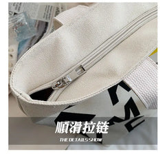 Canvas Tote Bag Large Capacity Printed Handbag for Women Shopping