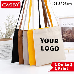 Canvas Shoulder Bag for Women Soft Storage Tote Bag 21.5*26cm