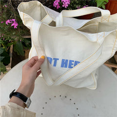 Canvas Shoulder Bag Summer Tote Woman's Cross Body Bag
