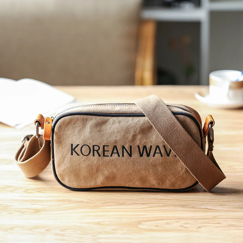 Canvas Messenger Bag Multi-function Phone Packet Small Bag Women Shoulder Bags