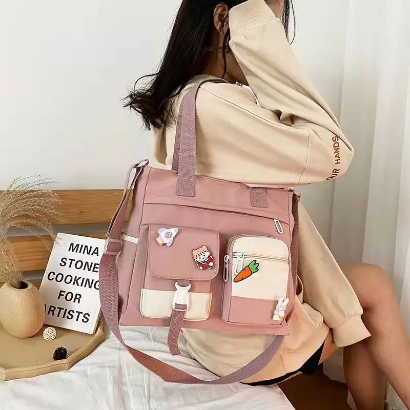 Canvas Bag Women's High-Value Handbag All-Match Shoulder Bag
