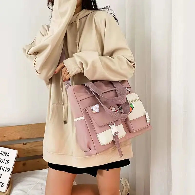 Canvas Bag Women's High-Value Handbag All-Match Shoulder Bag
