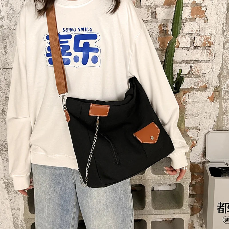 Women's Large Capacity Canvas Messenger Bag