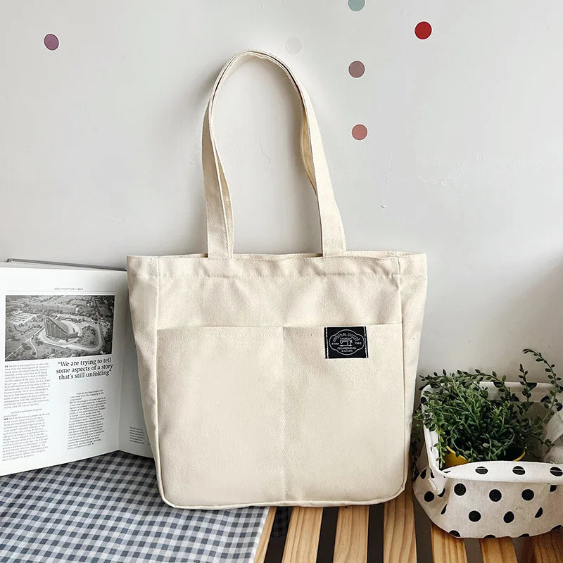 Canvas Bag Women's Large Capacity Shoulder Bag