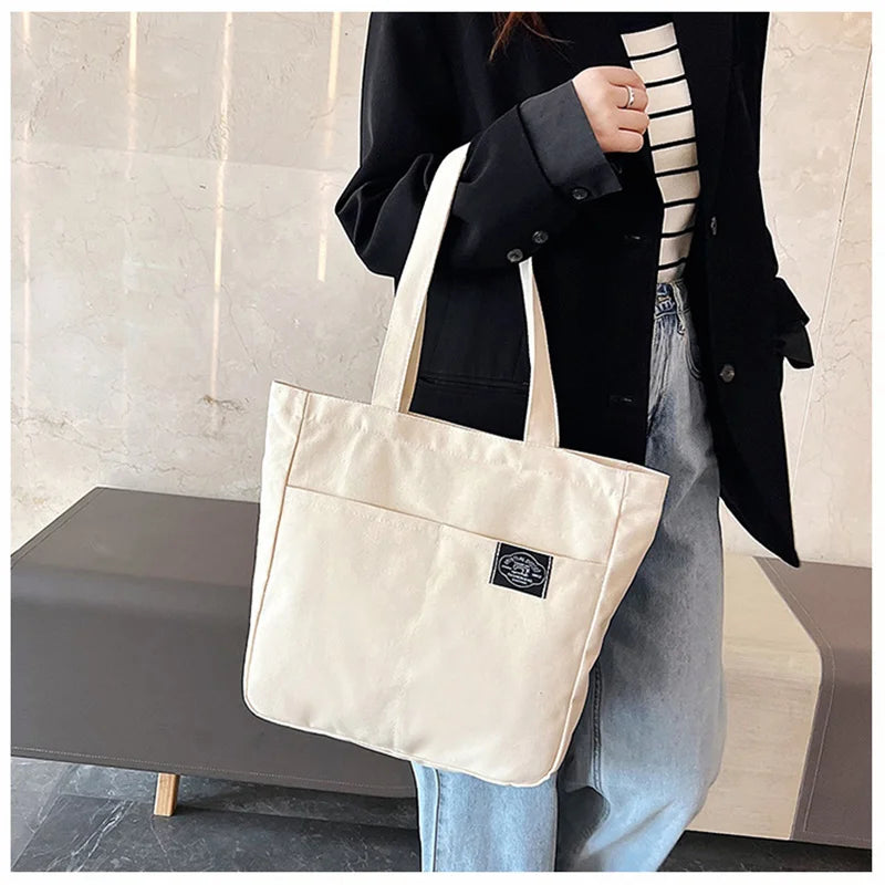 Canvas Bag Women's Large Capacity Shoulder Bag
