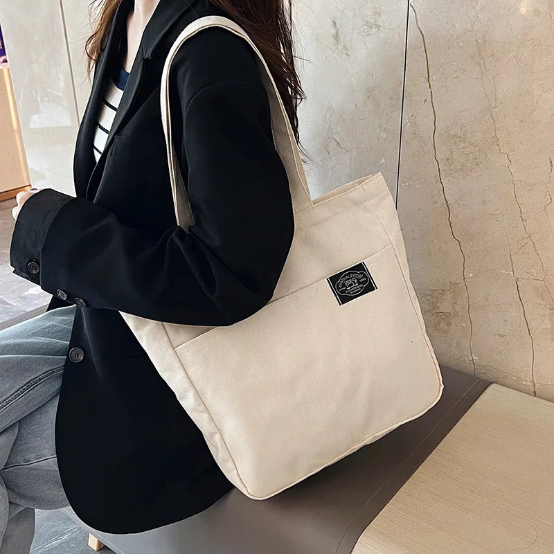 Canvas Bag Women's Large Capacity Shoulder Bag