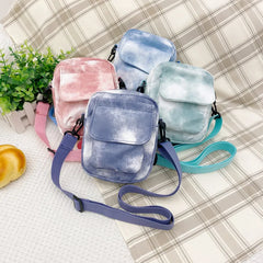Canvas Bag Women's Shoulder Diagonal Bag With Zipper For Phone Ins