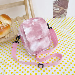 Canvas Bag Women's Shoulder Diagonal Bag With Zipper For Phone Ins