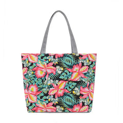 Women's Canvas Shoulder Bag Summer Shopper Handbag High Printing Tote