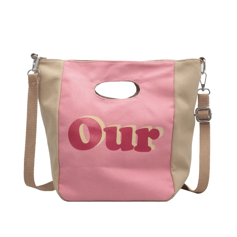 Women's Canvas Tote Bag Shoulder Crossbody Purse Handbag