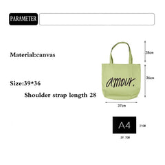 Canvas Bags Shopping Reusable Foldable Shoulder Bag Casual Tote Bag