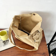 Canvas Bags for Women Handbag Ladies Shoulder Bag Large Capacity Solid Shopper
